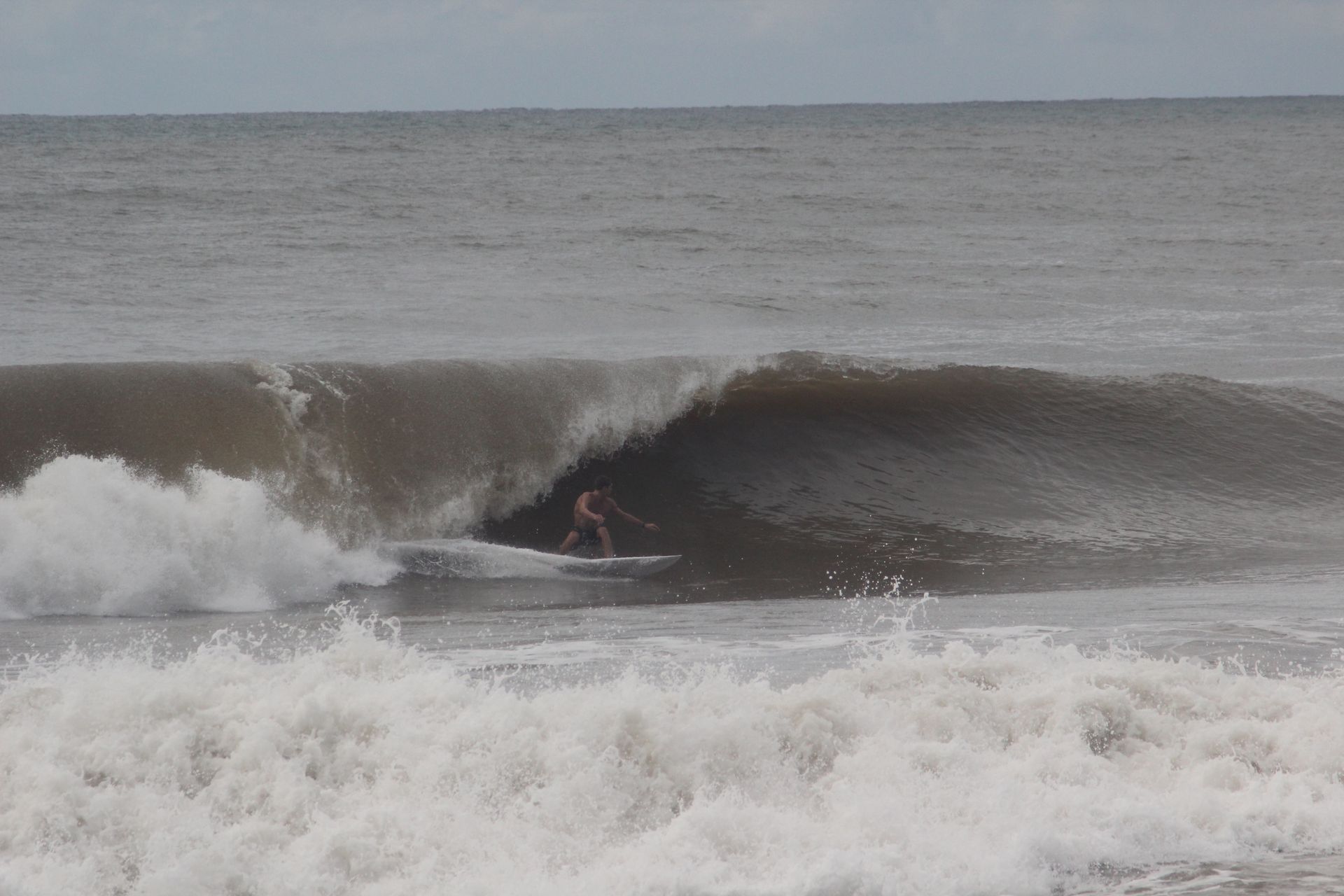 Brown water surfing