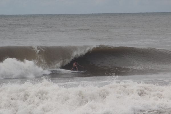Brown water surfing